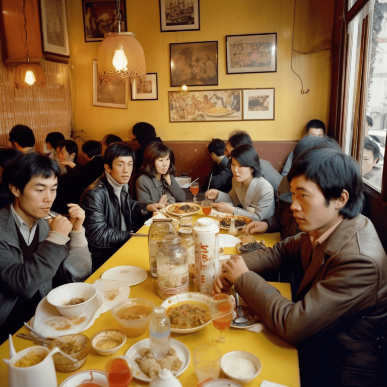 Vietnamese in France paris. in_the 1980s pho restaurant