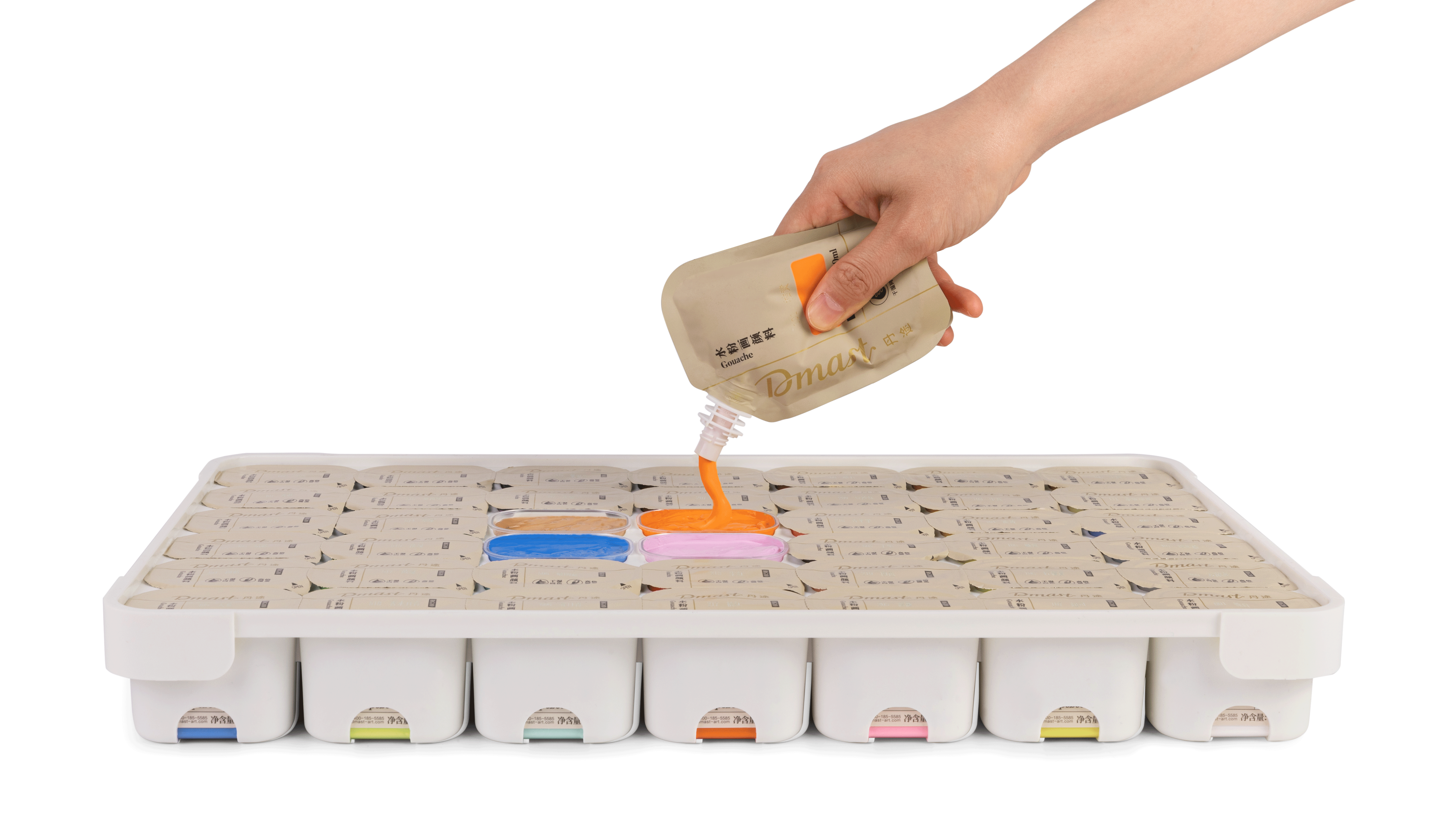 Dmast art supplies packaging design by thread
