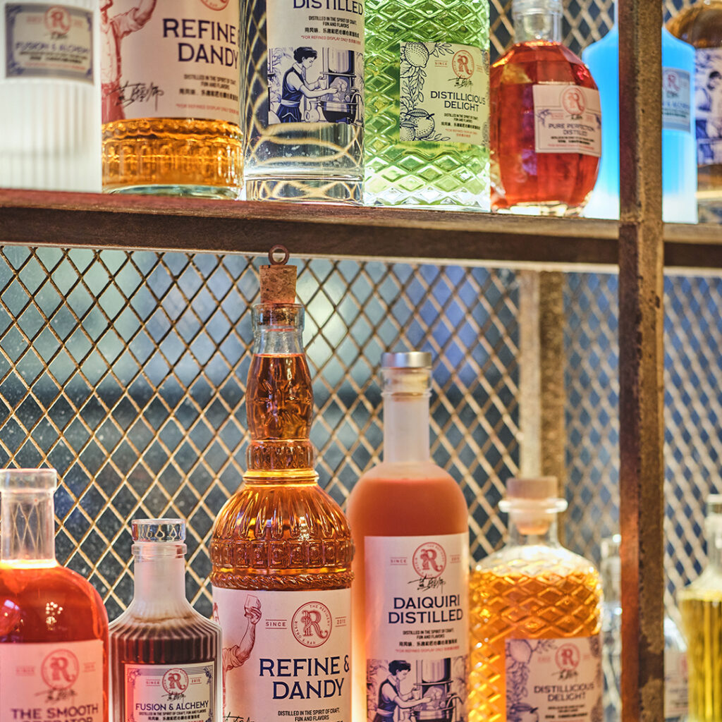 The Refinery restaurant design by thread - label design