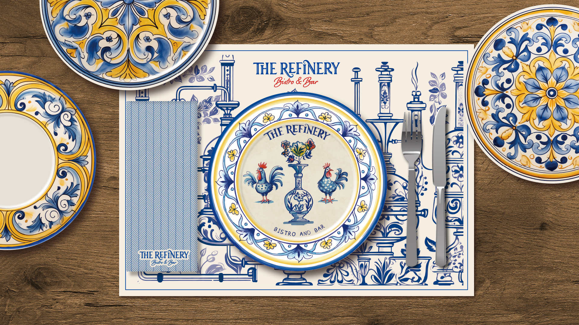 The Refinery restaurant design by thread - plates design
