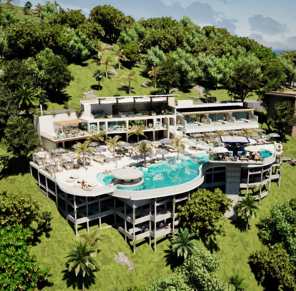 FIRA phuket beach club design by thread 3d rendering 10