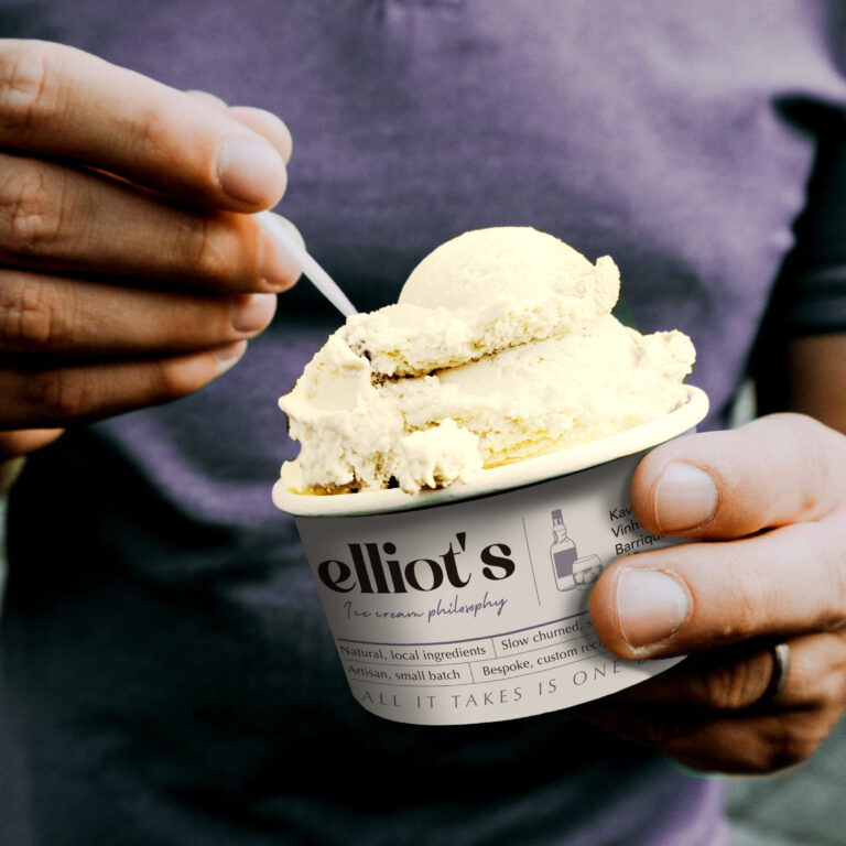 Elloit's ice cream branding cover 1
