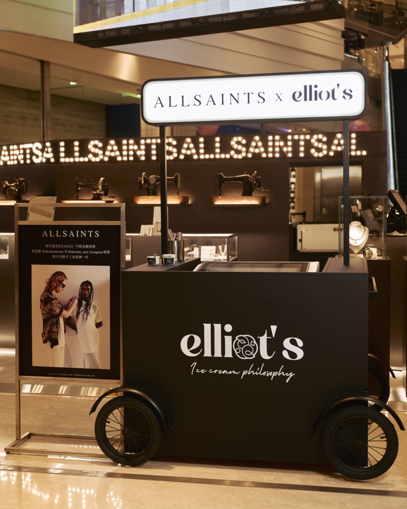 Allsaints x elliot's Icecream Branding