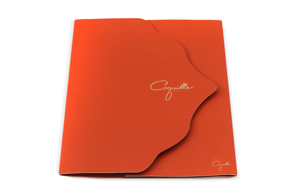 Coquille Shanghai menu design by thread 13