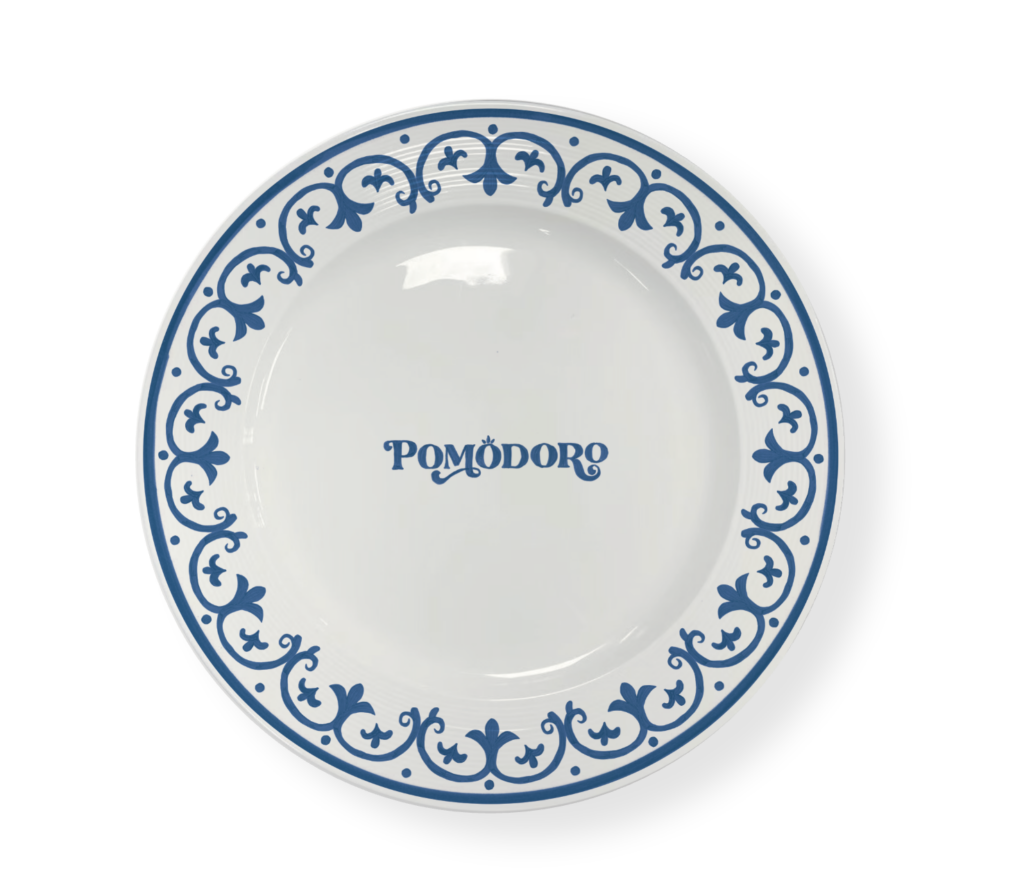 pomodoro shanghai restaruant plate design by thread