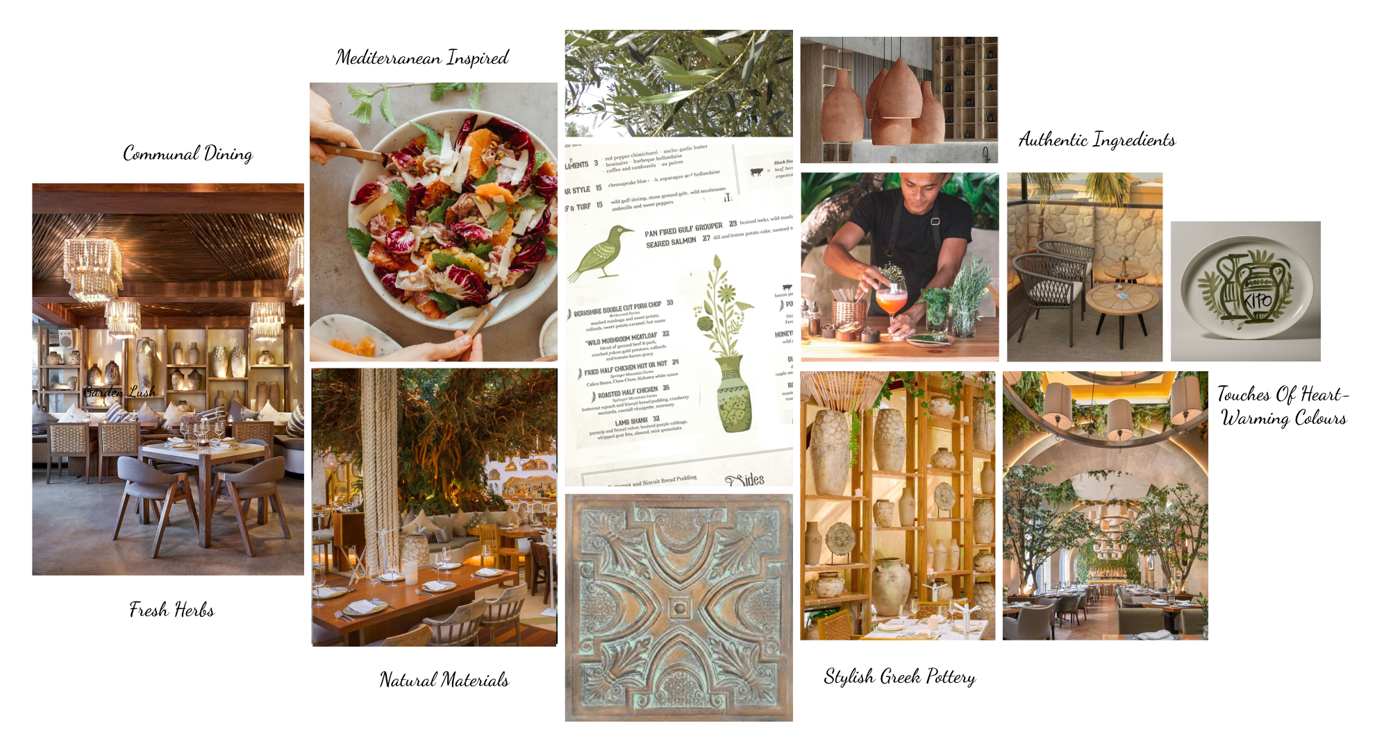 KIPO restaurant branding moodboard design by Thread