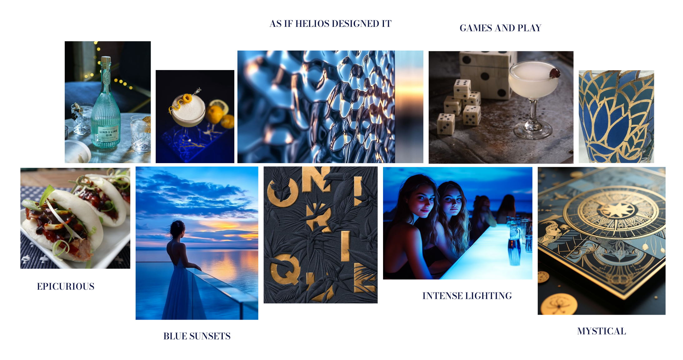 DOXA Phuket bar brand moodboard design by Thread