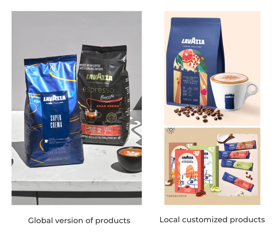 Lavazza packaging comparison